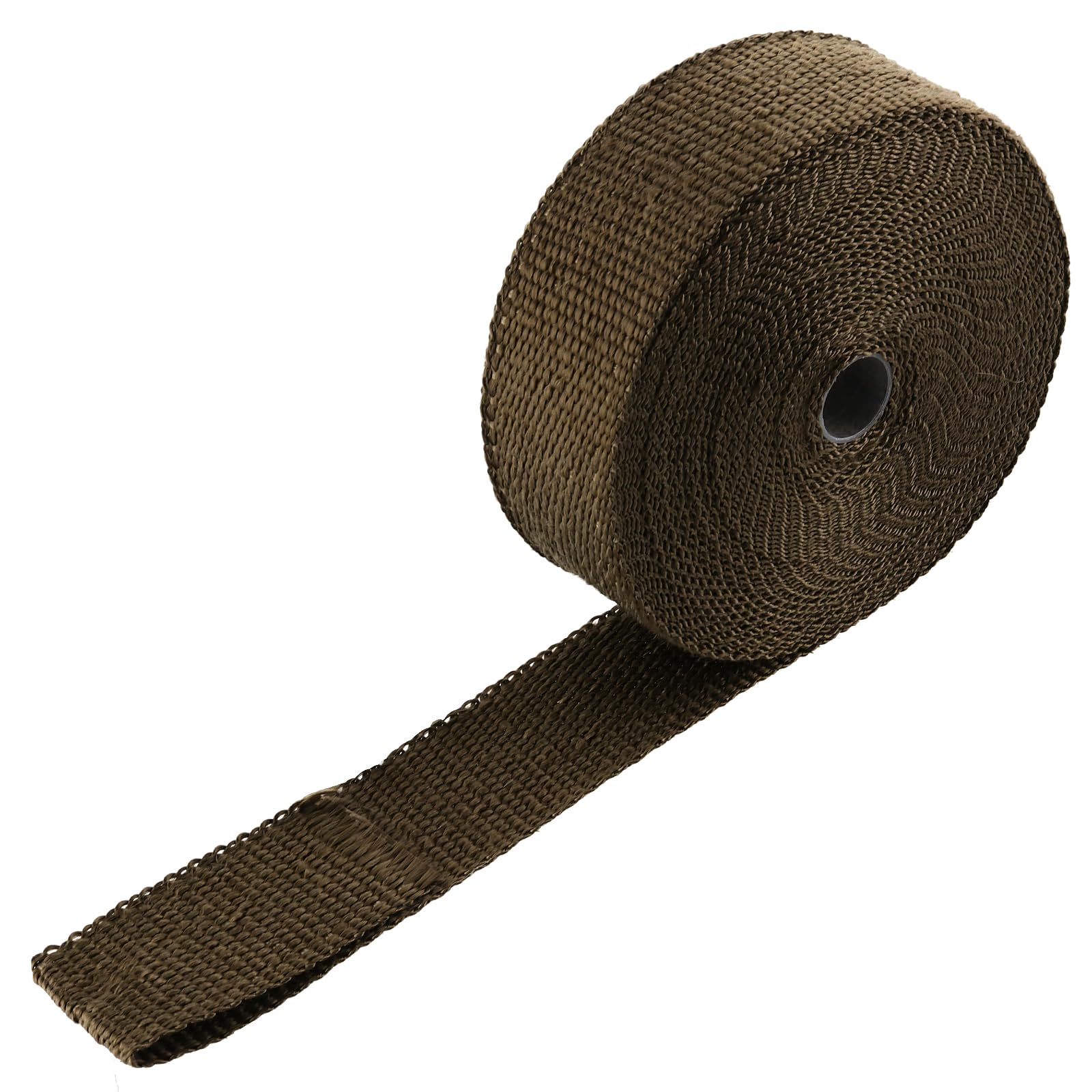 2 nastri di protezione dal calore, benda termica moto in fibra di basaltica, 15 m x 50 mm, in titanio, con 20 fascette in acciaio inox, nastro di scarico per moto, collettore a ventaglio
