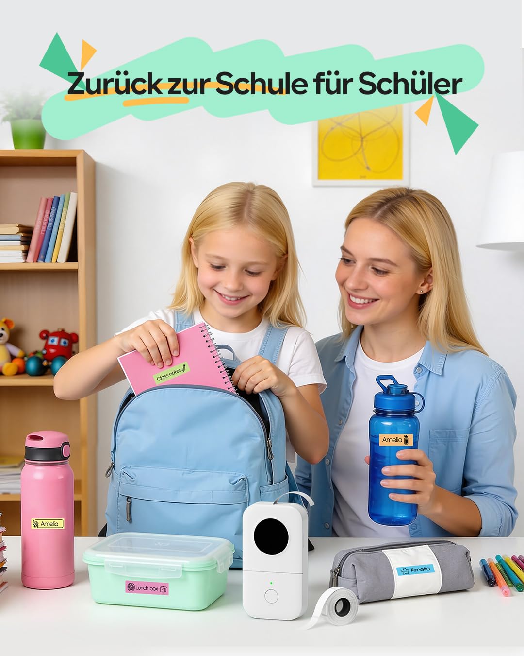 Phomemo D30 Miniurządzenie do drukowania samoprzylepnych etykiet, Bluetooth, drukarka etykiet, odpowiednia do domu, szkoły, biura, drukarka etykiet do smartfonów i tabletów - biała
