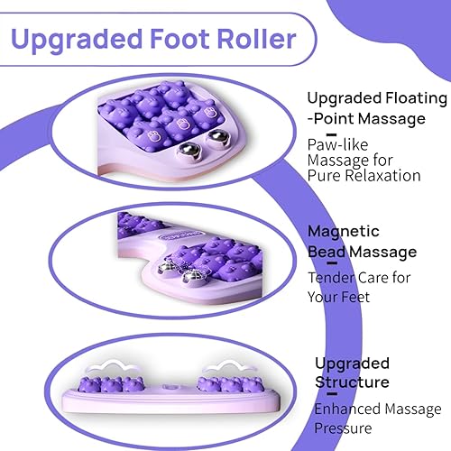 Miniatura 5 de Masaje de rodillo de pie para fascitis plantar, terapia portátil de rodillos para pies para circulación y alivio del dolor, reflexología y