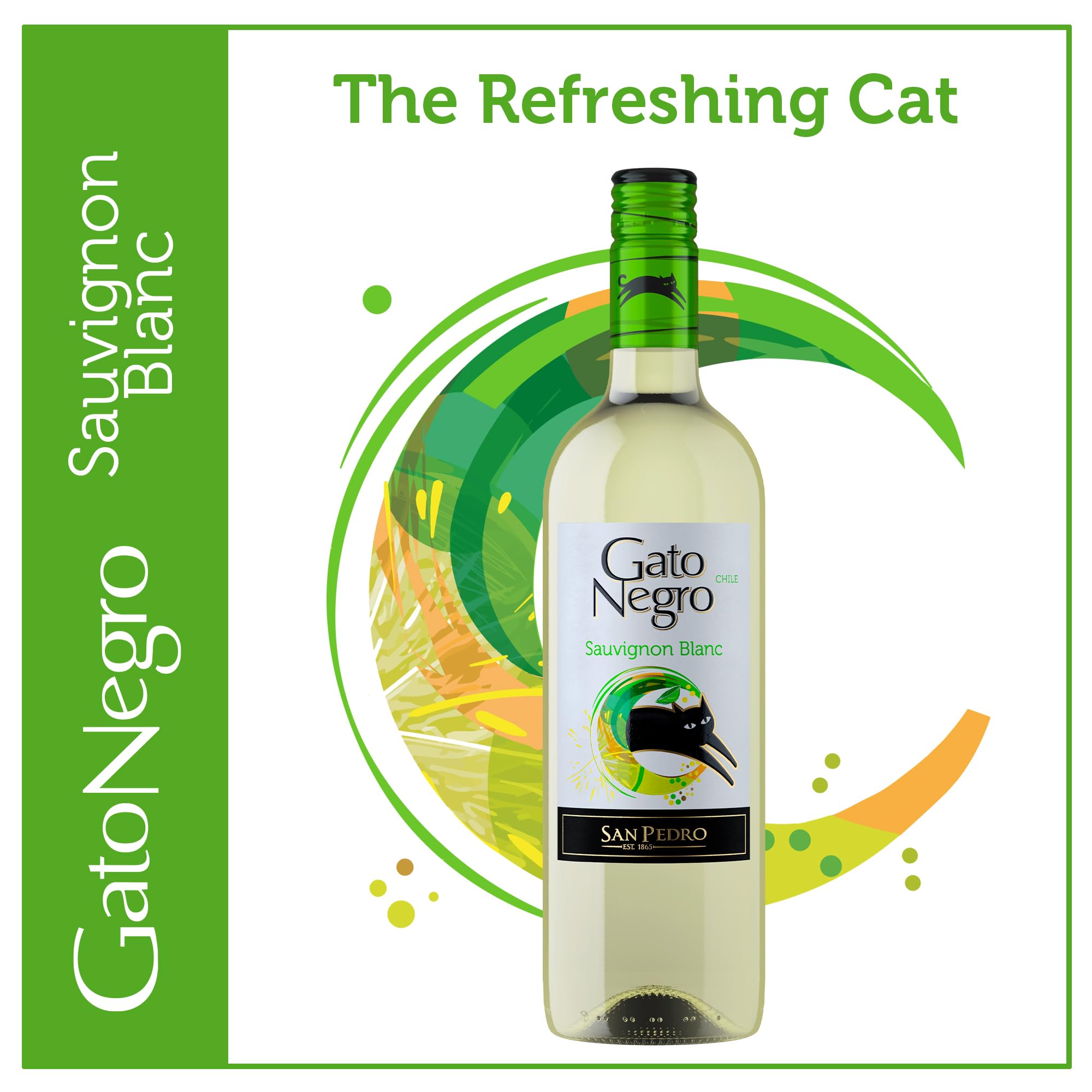 GatoNegro Vin du Chili Central Valley 75 cl - Lot de 6, 750 milliliters