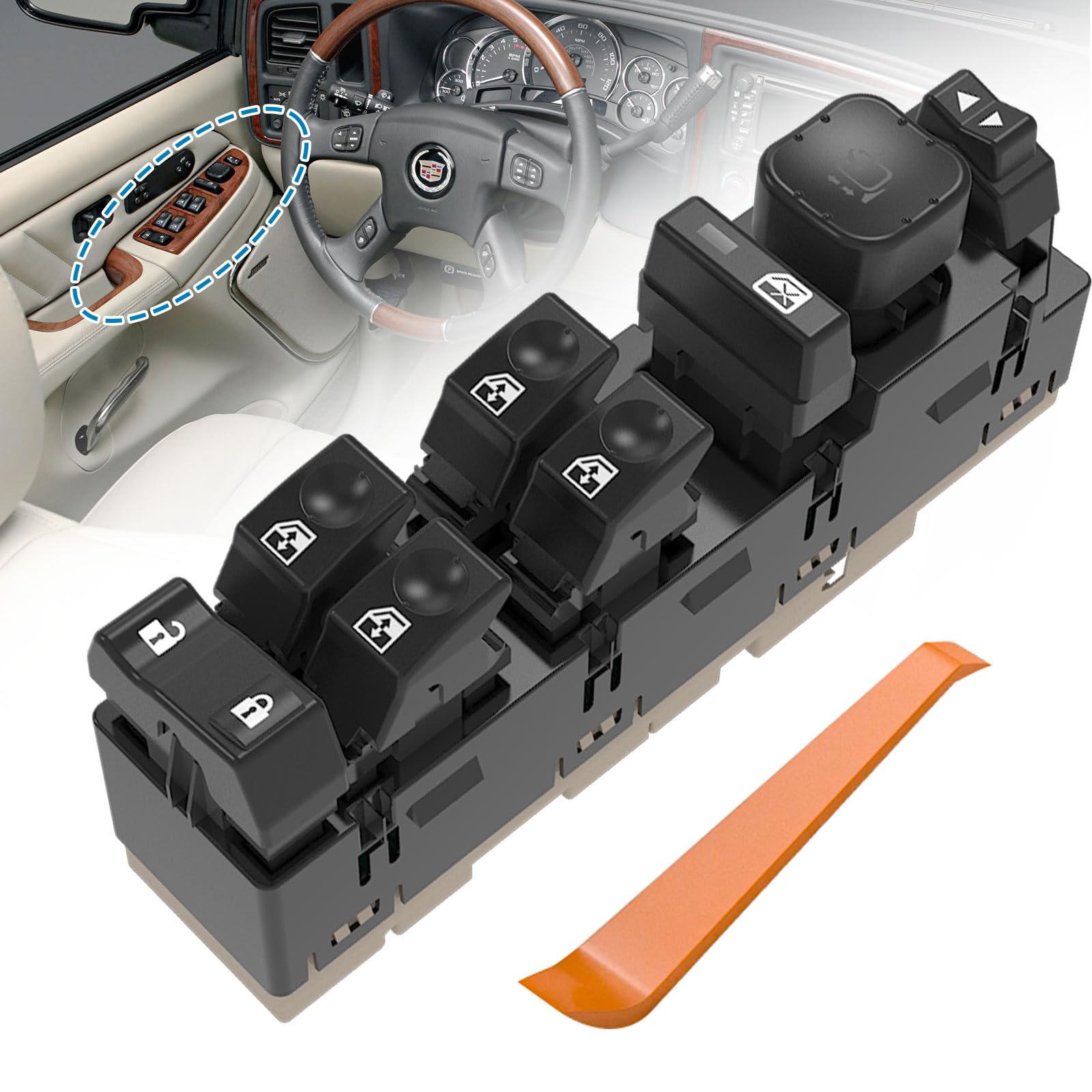 Amazon.com: MIKODA 15883319 Master Power Window Switch w/Mirror 