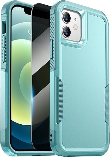 Diaclara Funda diseñada para iPhone 12iPhone 12 Pro, con protector de pantalla de privacidad antiespía protección contra caídas de grado militar