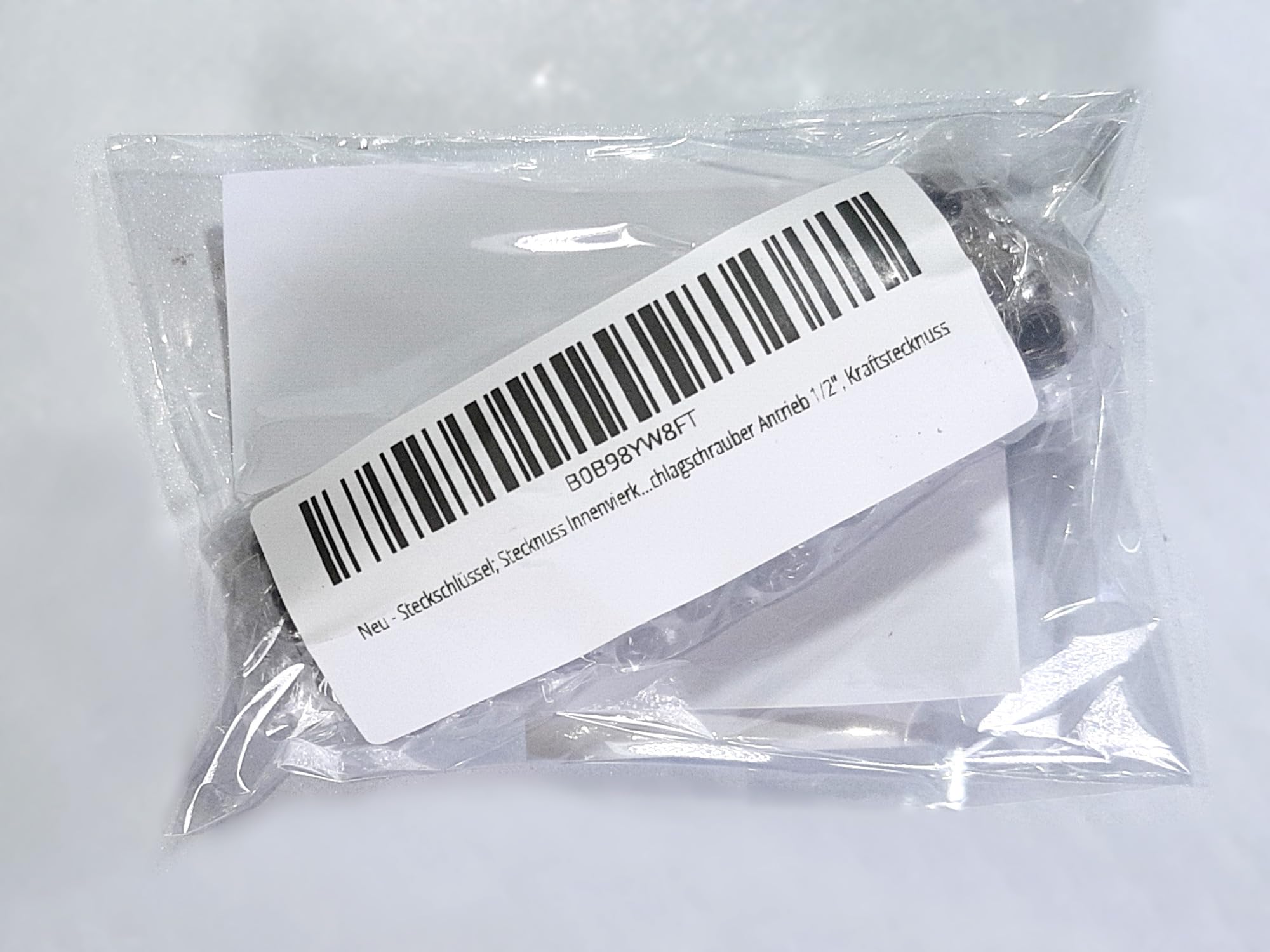 Kraft 22 x 22 mm Vierkant Nuss, 3/4 Zoll, lange 4 Kant Schlagschrauber Stecknuss, Steckschlüssel für Vierkant Schrauben von Schachtabdeckungen, Straßenbau, Gully