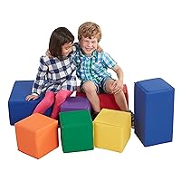 Vista 11 de Bloques de espuma SoftZone ECR4Kids, 7 piezas., Primarios, 1