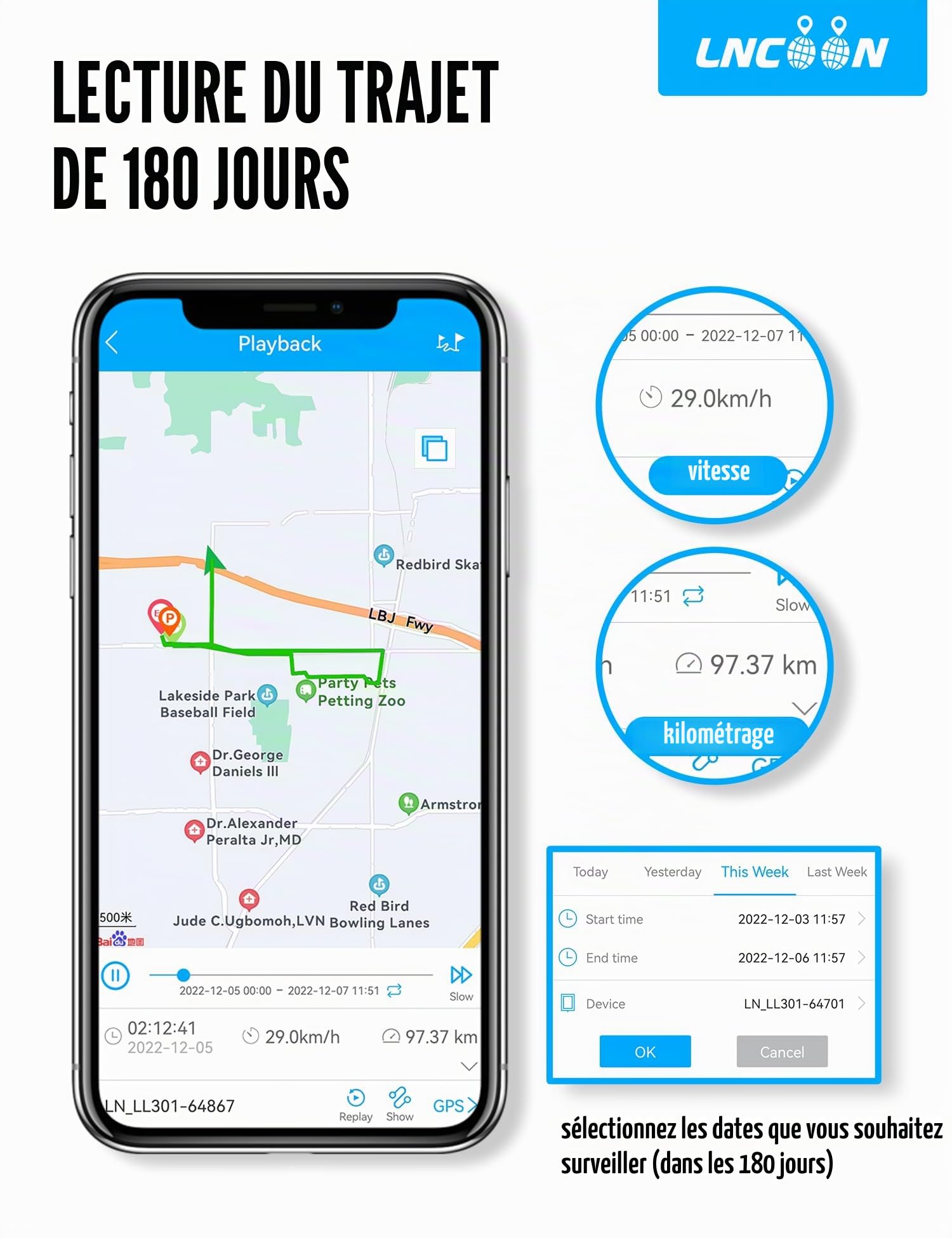 4G Traceur GPS, 10000 mAh Tracker pour Suivi de Longs Trajets, Traqueur Antivol, pour la Gestion des Véhicules et Le Suivi des Actifs - Abonnement Requis