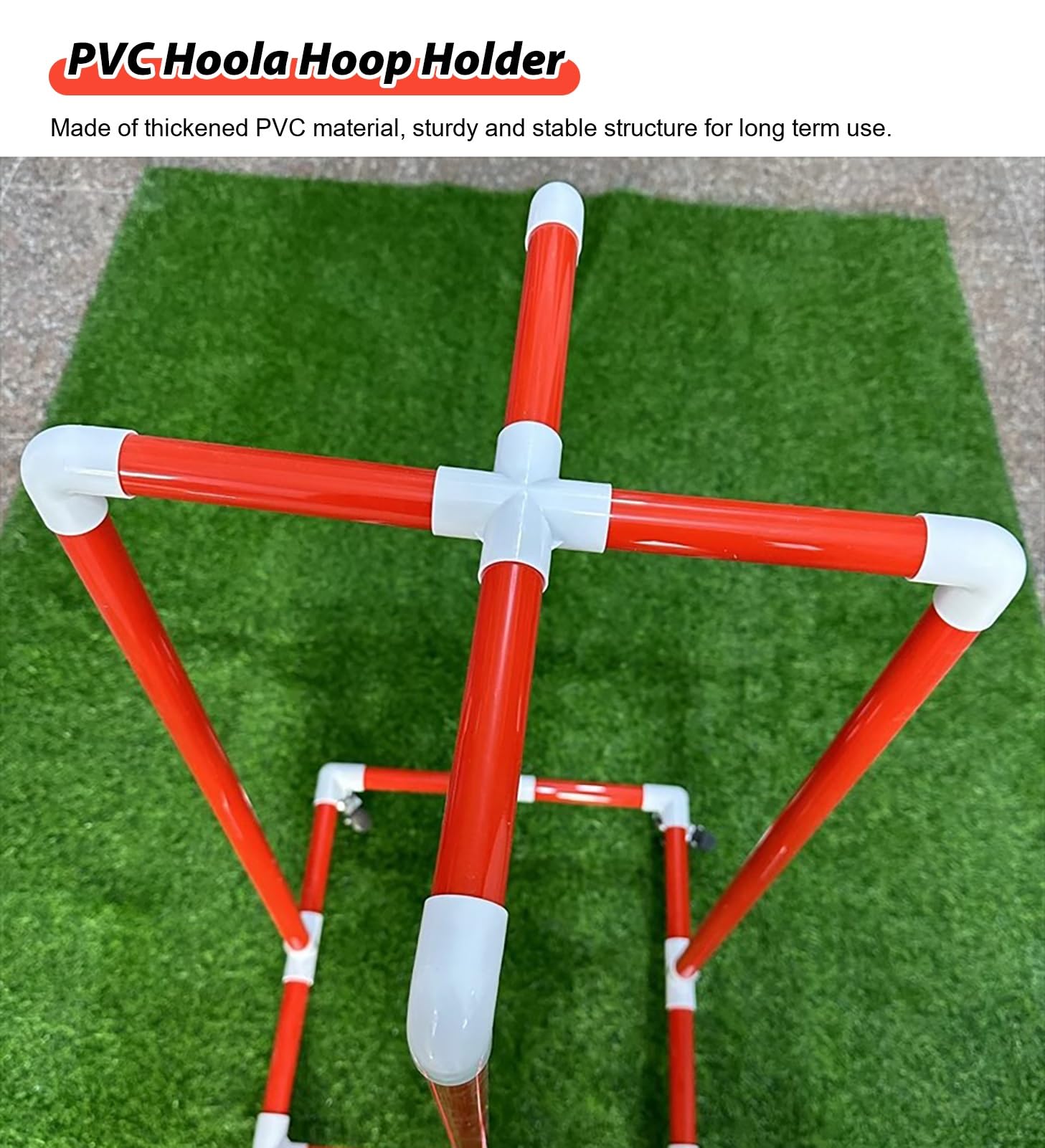 Przenośny uchwyt na pierścień do ćwiczeń, łatwy w montażu stojak ekspozycyjny na obręcz fitness, idealny do zajęć PE i treningów domowych, 45 cm do treningu siłowego i koordynacyjnego