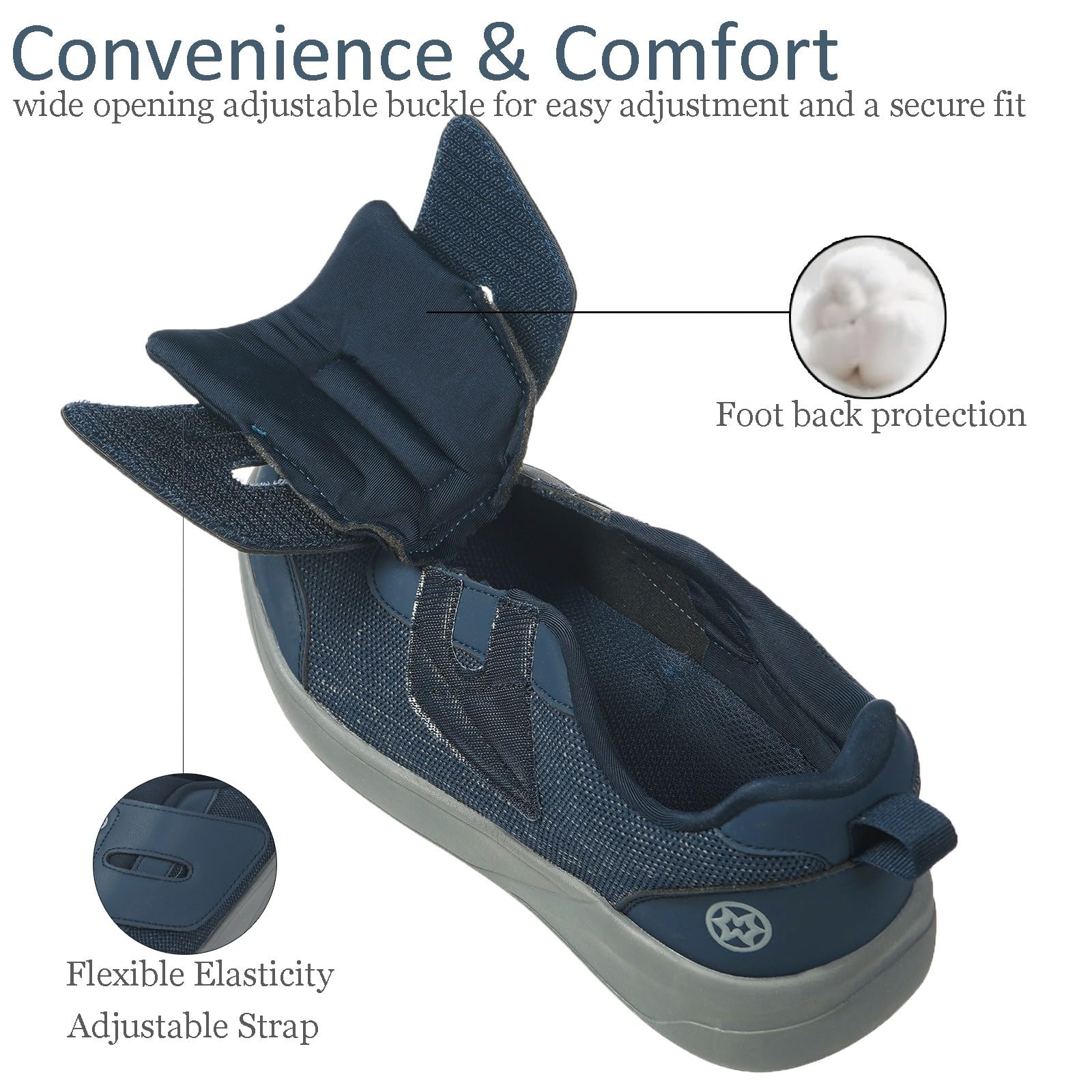 Zapatillas Diabéticos Ajustable Hombre Mujer Ancho | Respirable,Cómodos,Antideslizantes,zapatos ortopédicas especial,para ancianos,pieds sensibles