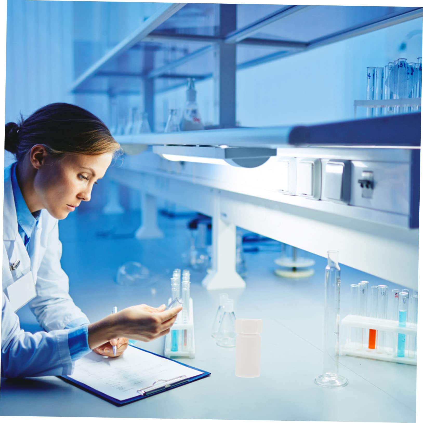 MAGICLULU 3 Pezzi Flacone Ptfe per Laboratorio Leggera per Esperimenti Design Compatto e Facile Utilizzo per Conservazione Campioni e Sperimentazioni Scientifiche