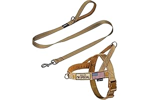Annchwool No Pull Reflective XL Dog Harness and 5ft Leash
