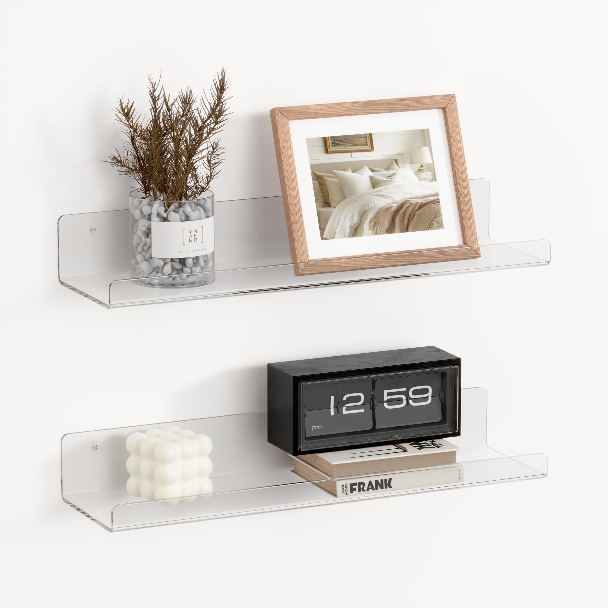 RICHER HOUSE Acrylic Shelves 38cm