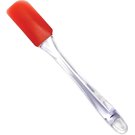 Norpro New Small Heat Resistant Silicone Spatula In Red For Baking And Cooking