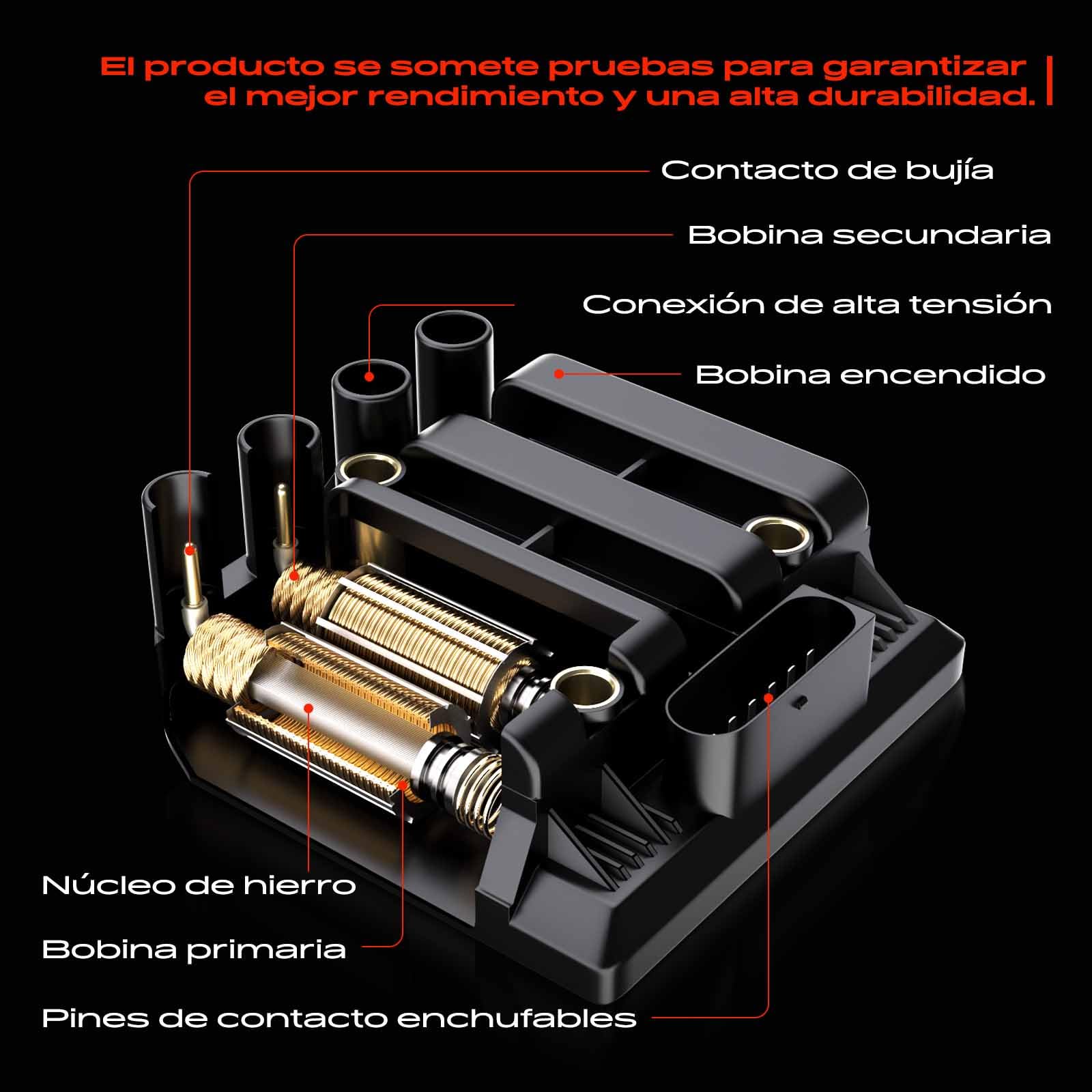 Frankberg Bobina de encendido 078905104 | Compatible con: A6 Avant 4A5, A4 Avant 8E5, A4 Avant 8D5, S.u.p.e.r.b I 3U4, P.a.s.s.a.t 3B3, P.a.s.s.a.t Variante 3B5