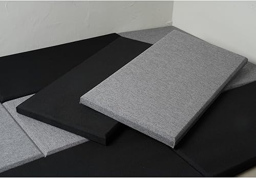 Miniatura 2 de 2 paneles acústicos, paneles de pared insonorizados de tela de 24 x 12 pulgadas, paneles decorativos de pared acústicos, paneles absorbentes de