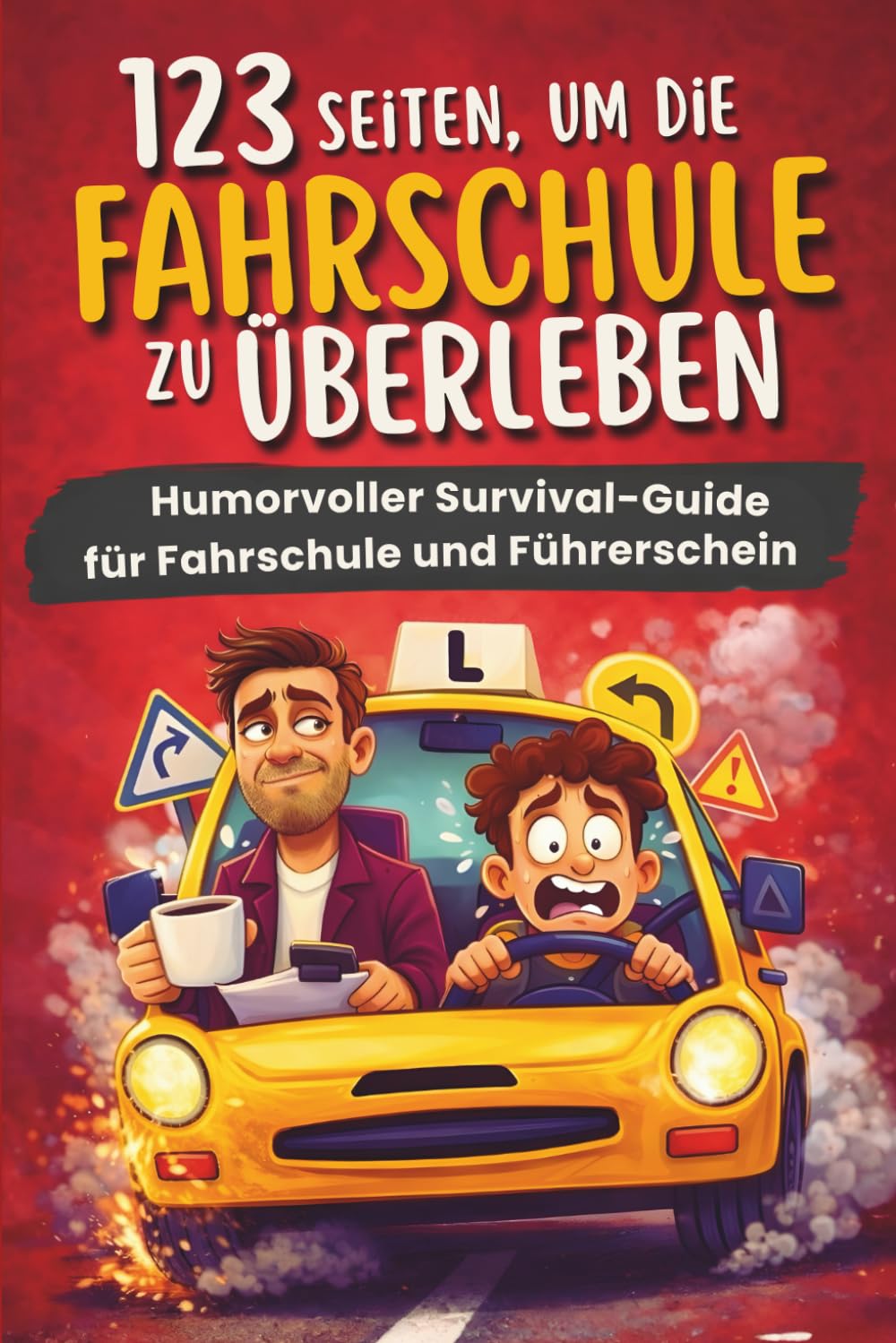 123 Seiten, um die Fahrschule zu überleben: Humorvoller Survival-Guide für Fahrschule und Führerschein – witziges Geschenk für Fahrschüler, Fahranfänger und Fahrlehrer