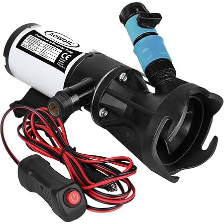 Pompe Macerator 12V avec valve de rinçage Pompe de vidange d'eau usée