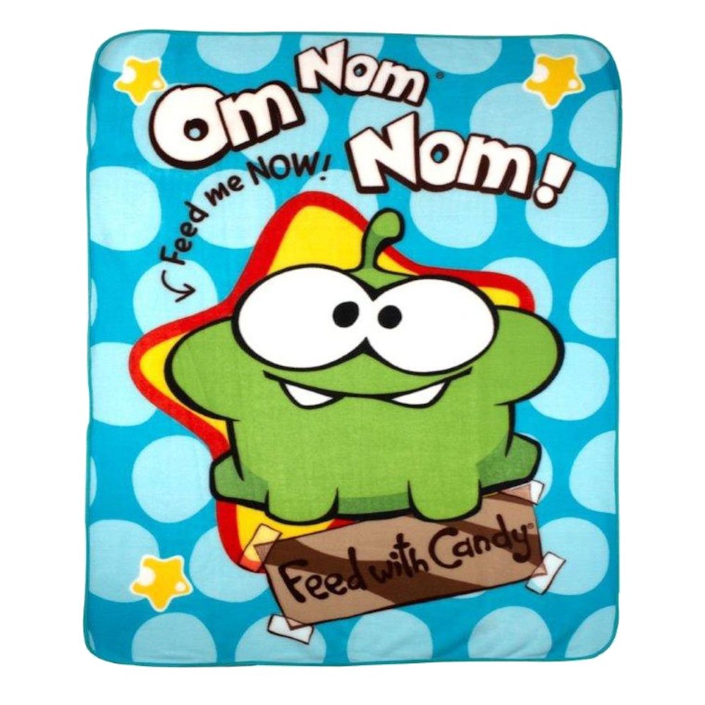Cut The Rope Multicolored Tx0007 Om Nom Fleece Blanket