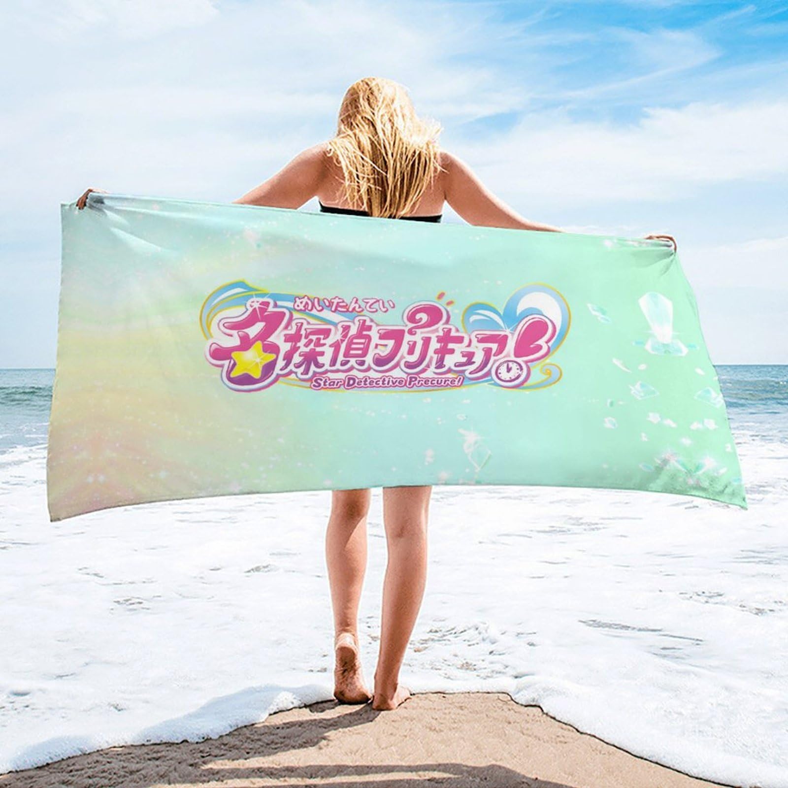 Amazon｜名探偵プリキュア！バスタオル 大判サイズ 軽量 吸水速乾 抗菌
