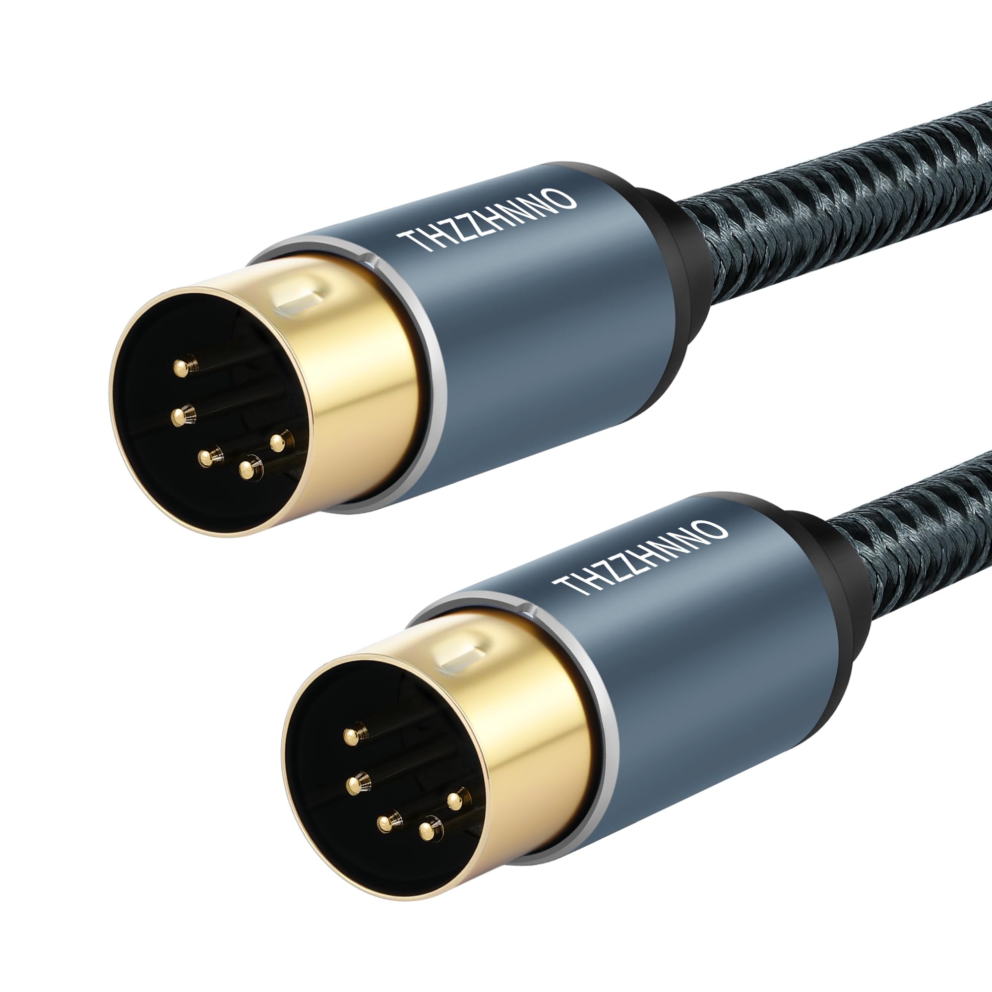 Câble MIDI mâle vers mâle 5 broches 5 M compatible avec piano électronique, tambour électronique