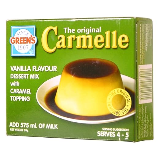 Green's Carmelle Vanilla Flavour Dessert Mix with Caramel Topping, 70g