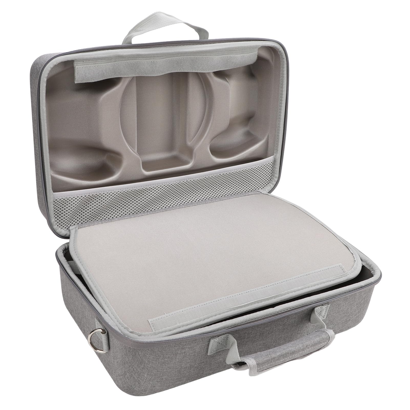 Hidyliu Custodia Rigida per Console di Gioco Portatile per Viaggi Sicuri con Accessori per Controller in Grigio, Tracolla Regolabile Inclusa