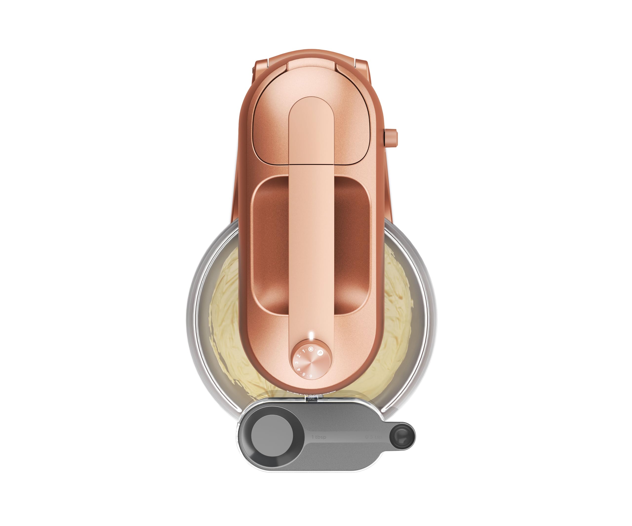 Kenwood Go KZM35.000RD Robot pâtissier peu encombrant avec bol de 4 litres, crochet K, fouet ballon, crochet pétrisseur, protection anti-éclaboussures et cuillère doseuse, corps en métal avec poignée