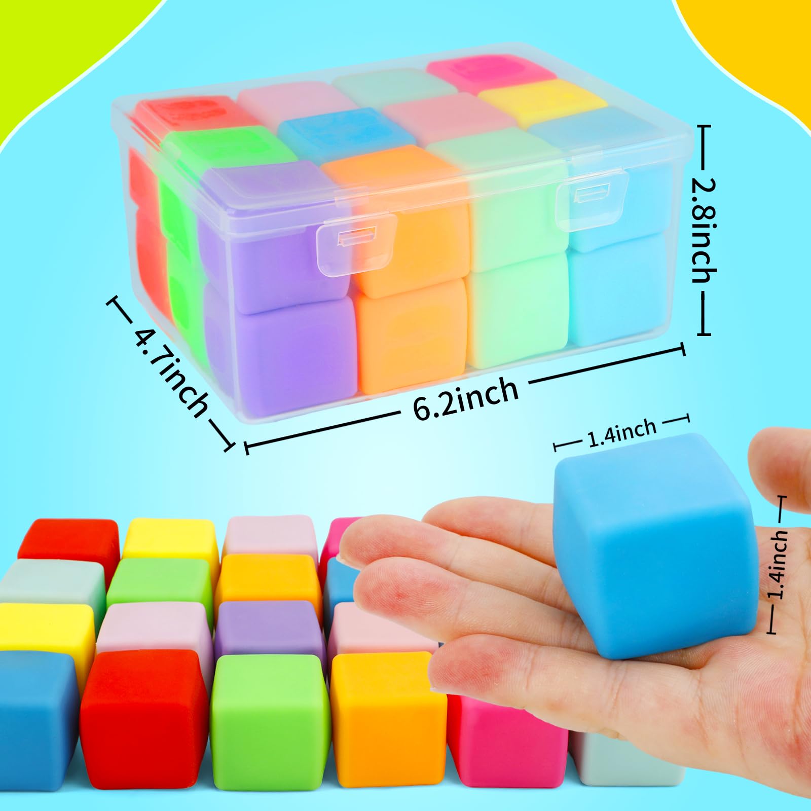 Sensory Fidget Toys Cube – Juguetes Antiestrés Portátiles Para Niños Y Adolescentes, Regalo Para Fiestas Y Relajación