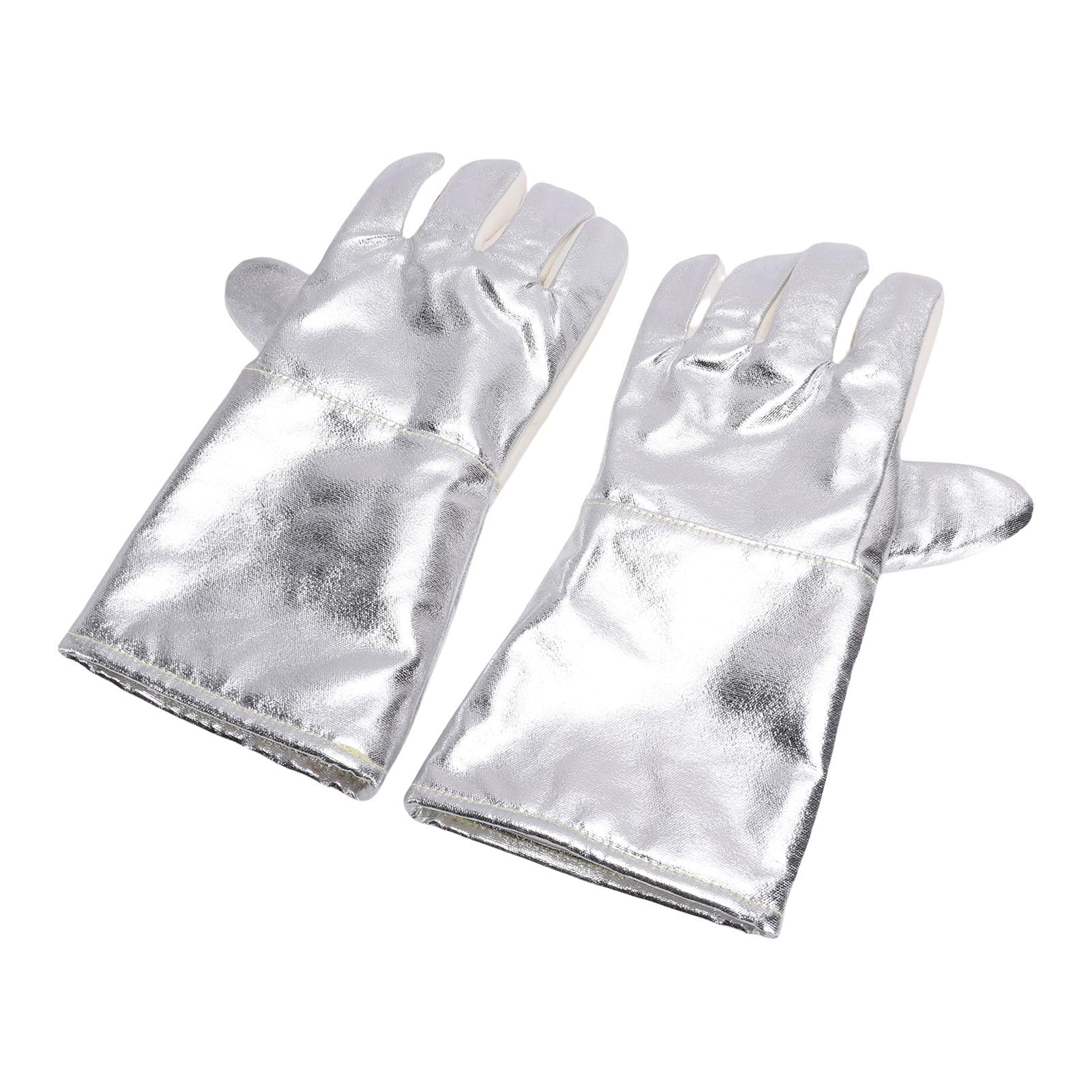 Guanti forno Guanti barbecue ignifughi resistenti al calore per cucinare Cottura al forno Campeggio Realizzati in materiale resistente al calore in foglio di alluminio di