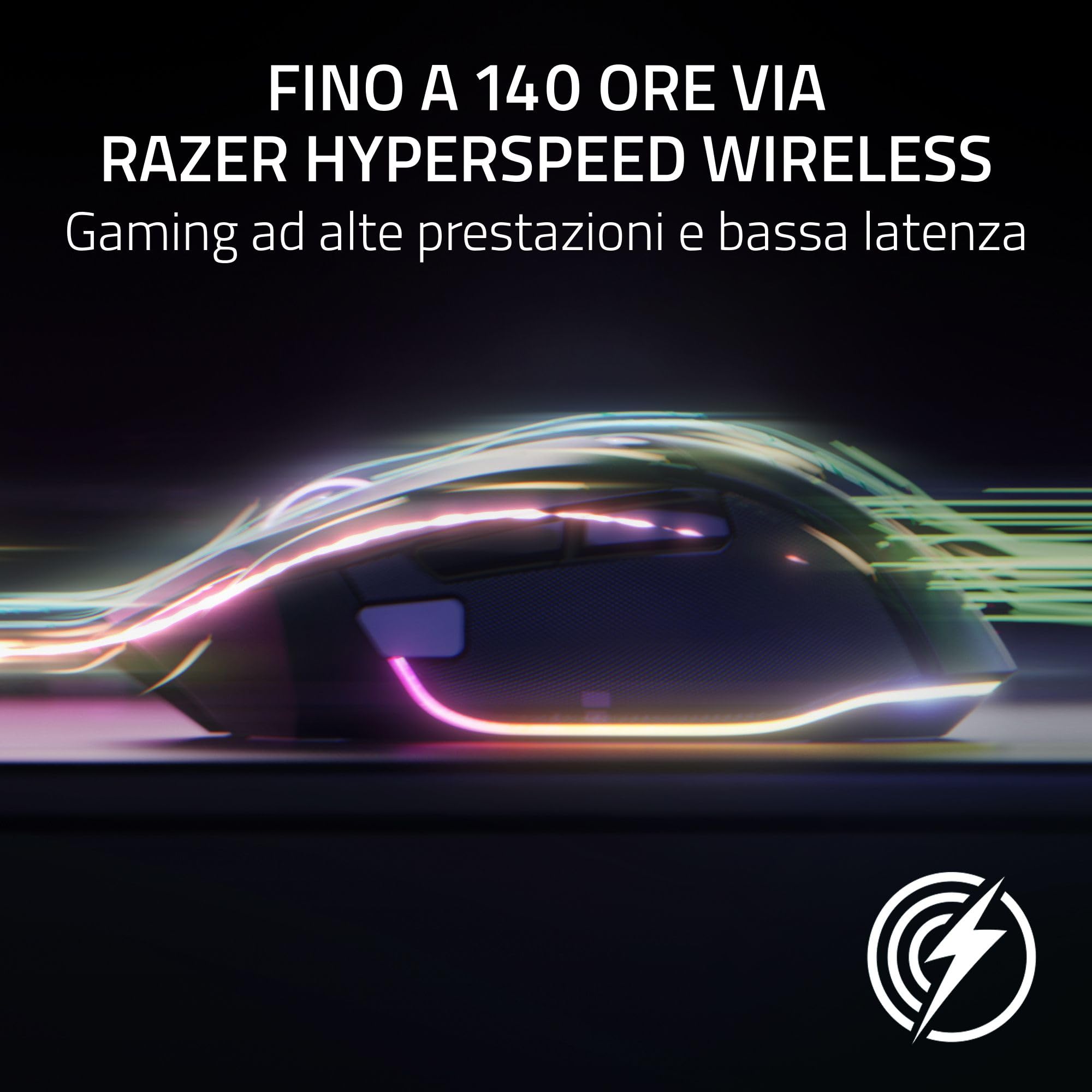 Razer Basilisk V3 Pro 35K Phantom White - Mouse da gioco RGB ergonomico wireless personalizzabile - Sensore 35K DPI - HyperSpeed e Bluetooth - PC/Mac | Edizione Phantom White