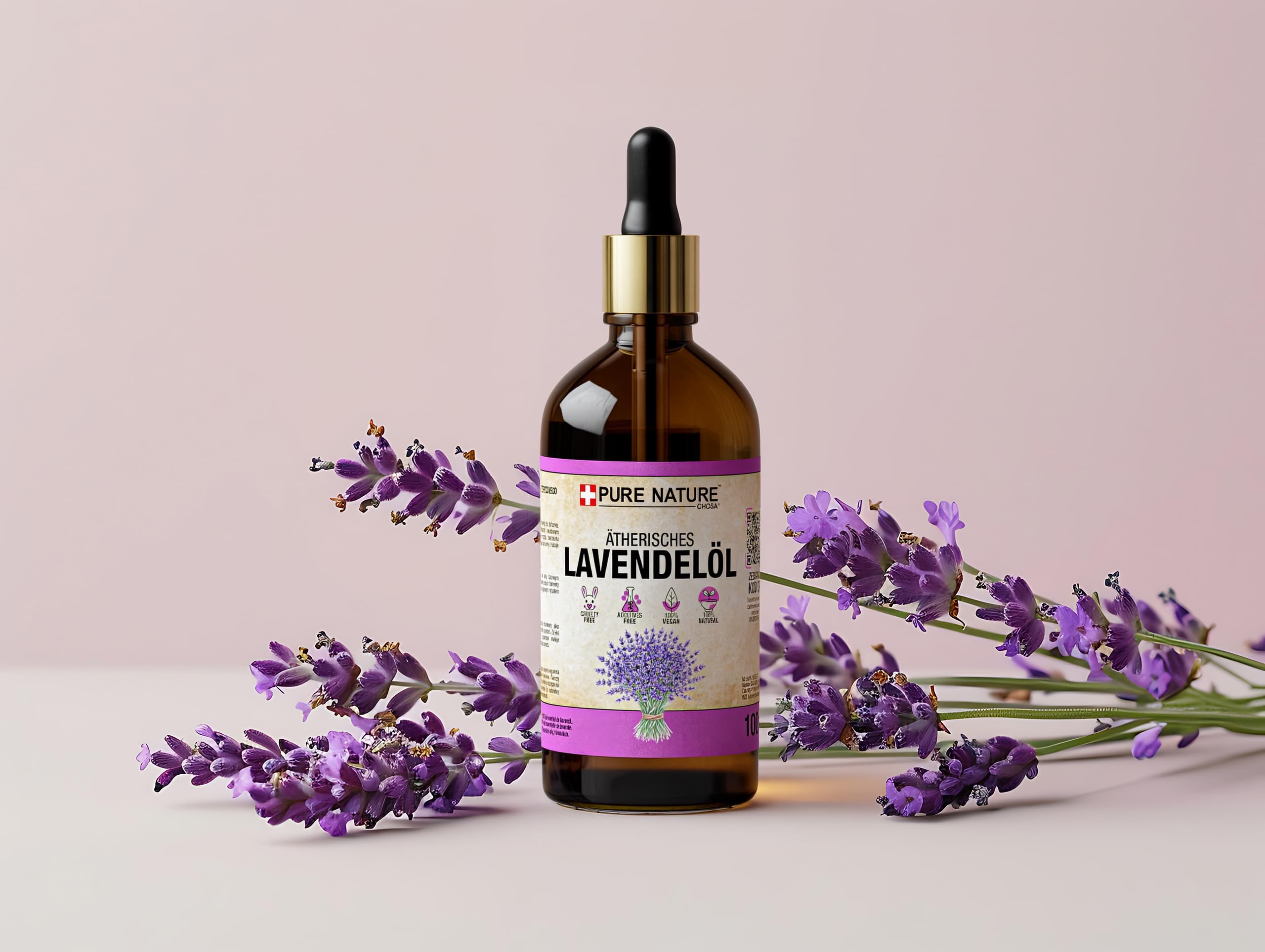 CHOSA Ätherisches Öl Lavendel 1000ml | 100% Natürliches Duftöl für Diffuser Aromatherapie, Luftbefeuchter, Sauna & Massage, Intensiver Raumduft