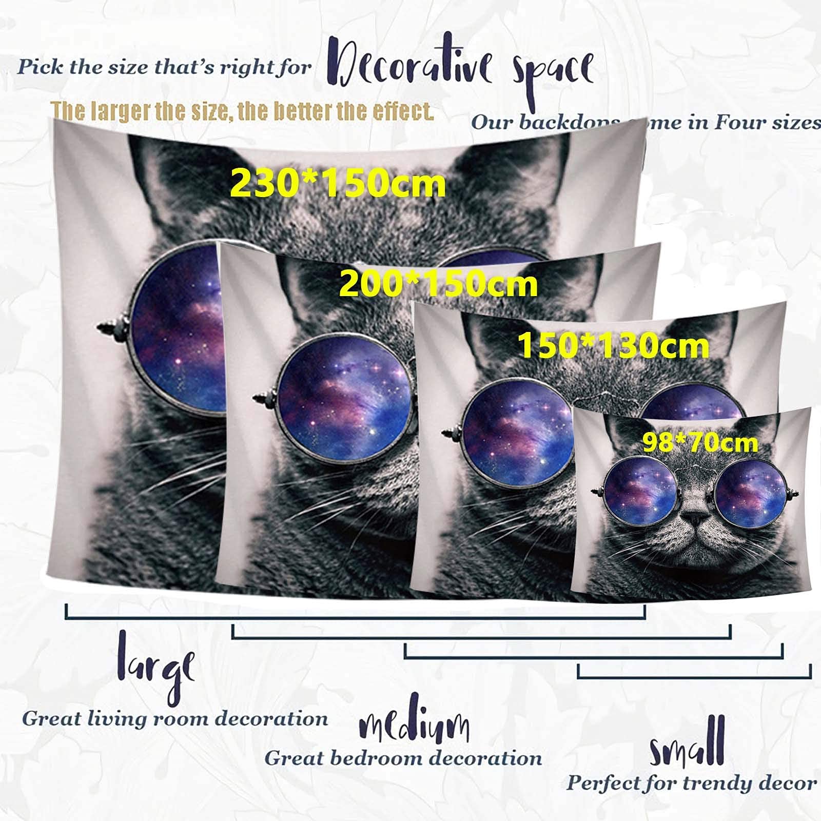 Amazon.co.jp: Emoi タペストリー 壁掛け おしゃれ 韓国風 大判 動物柄