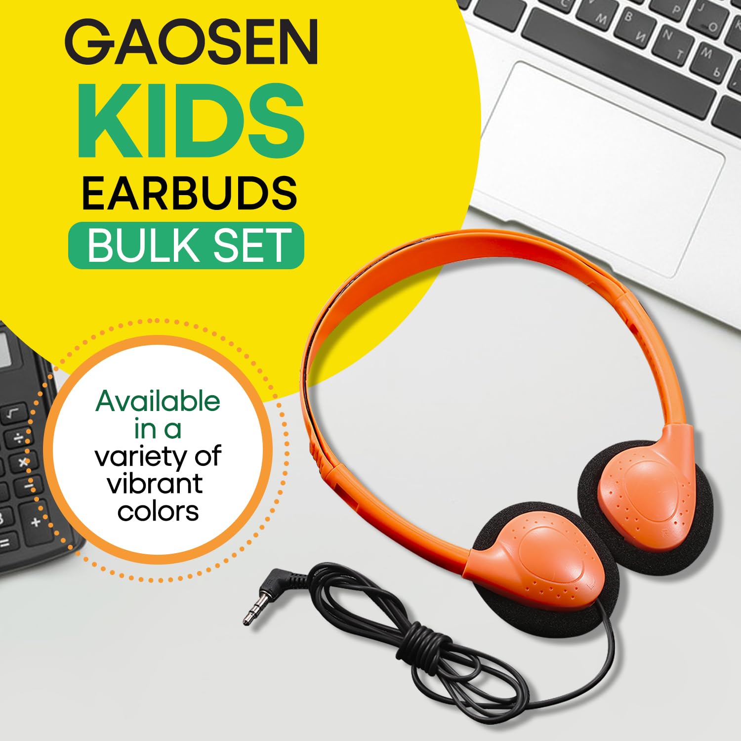 100 Pack Bulk Headphones for Classroom Kids K-12 - Dettaglio