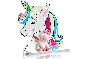 Tatuo Unicorn Wooden Wall Shelf - Enhancing Room Decor with Whimsy (2 Pack)