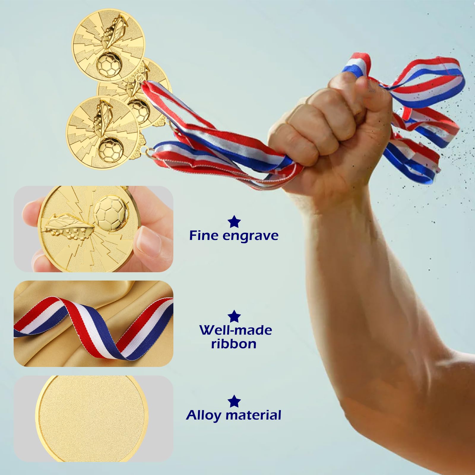 GeeRic Football Medals - Image 3