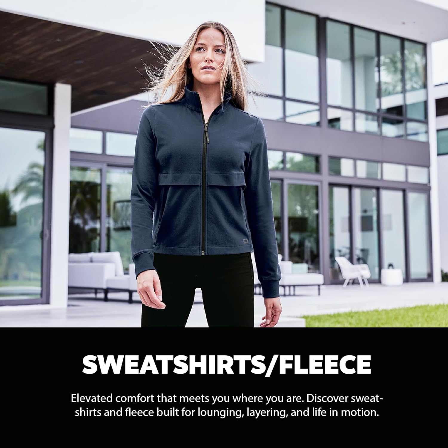 OGIO Women's Transcend Full Zip | Zip Up Jacket for Women, Sleek & Stretchy Double Knit Jacket for Work & Casual Wear - Image 5