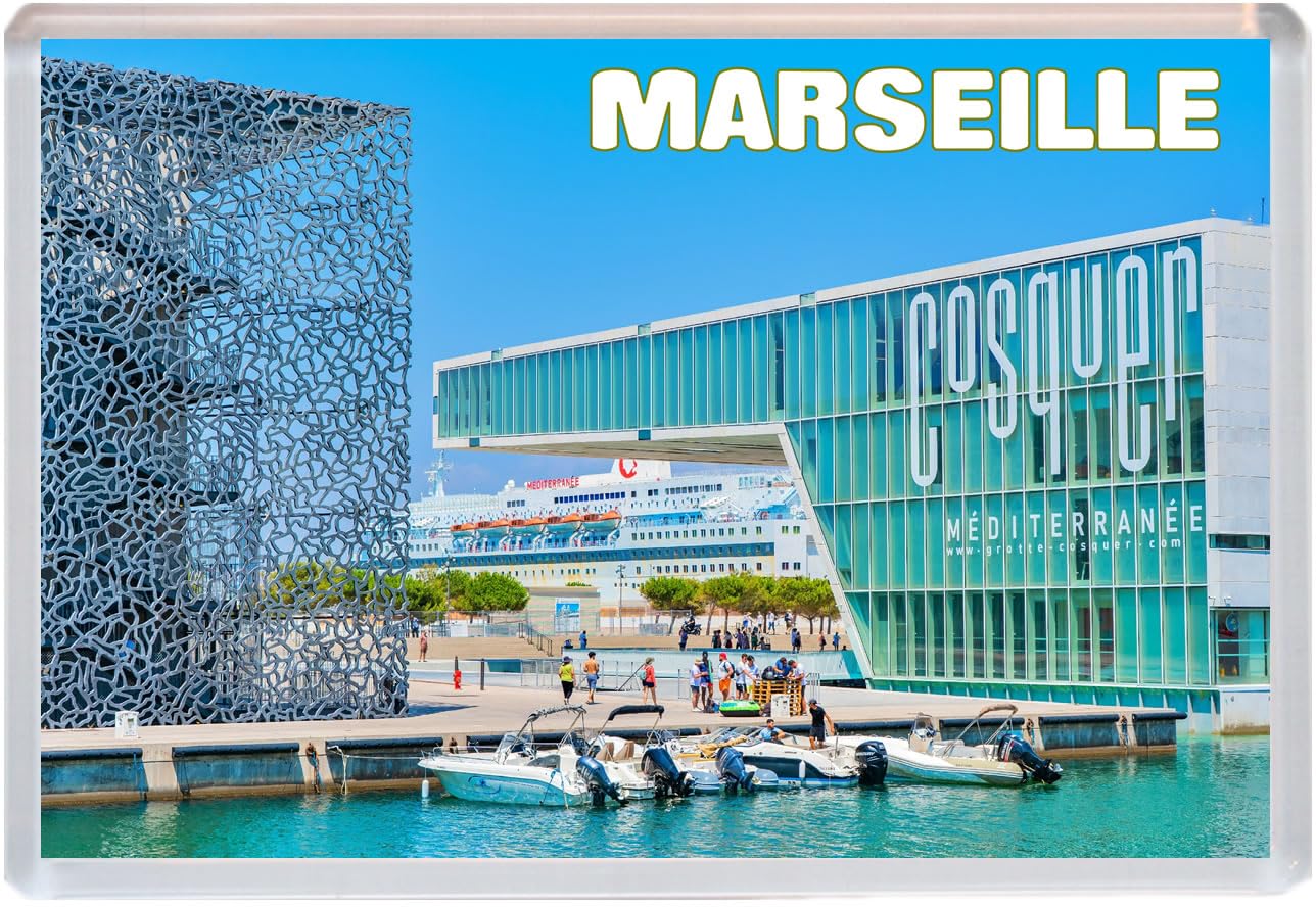 Baked Bean Store Multicolor Marseille - France - Jumbo Fridge Magnet 96 X 67Mm Bbsfhm1548