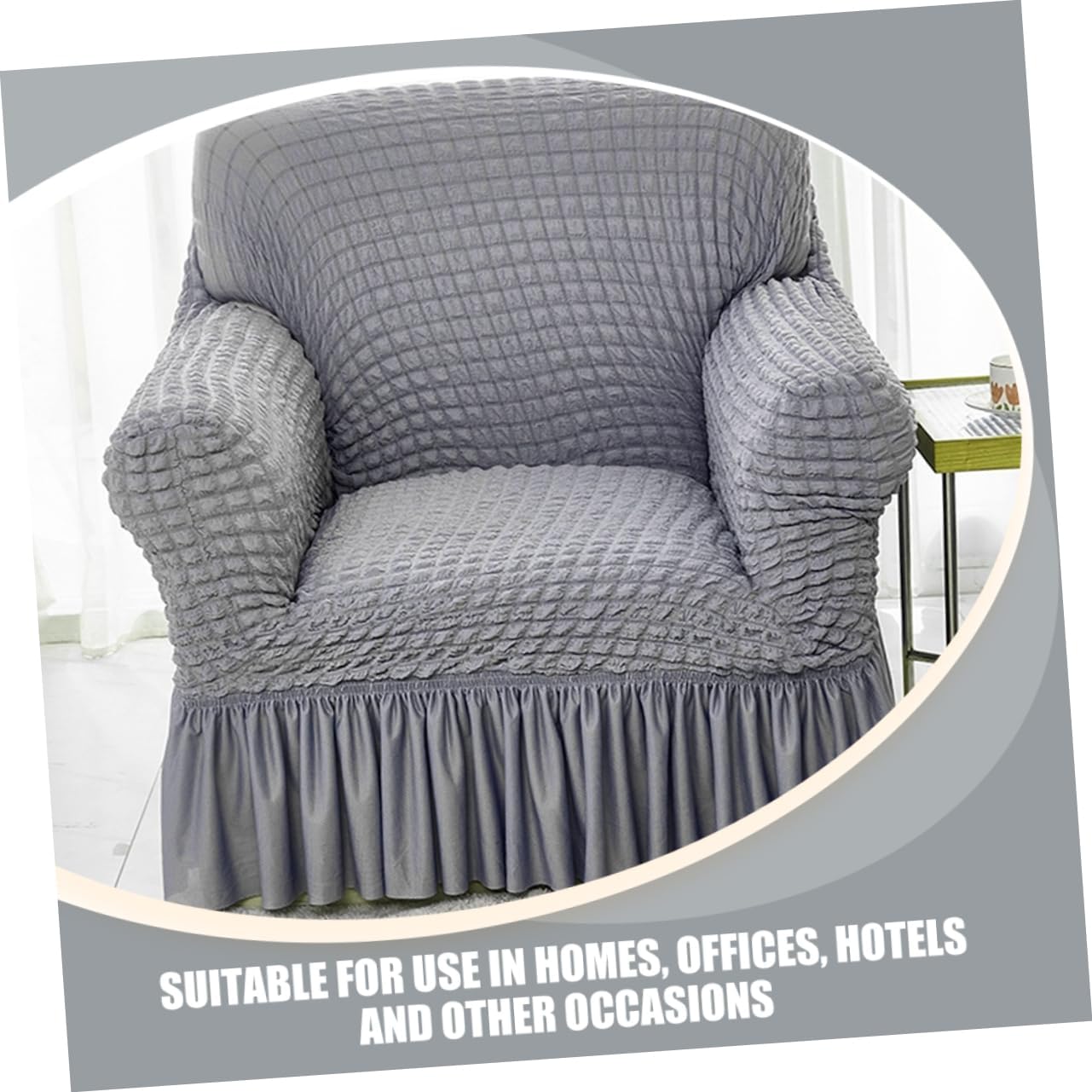 Cabilock Recliner Stretch Sofa Slipcover Cover for Lounge Chairs and Recliners Easy to Install Machine Washable Elegant Design for Use