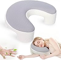 Vista 1 de Almohada para Dormir de Lado para Adultos, Almohada Ergonómica de Espuma Viscoelástica con Orificio para el Brazo para Alivio del Dolor de Cuello