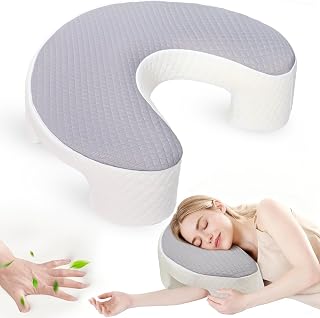 Side Sleeper Pillow for Adults, Ergonomic Memory Foam Pillow with Arm Hole for Neck, Rotator Cuff & Shoulder Pain Relief, Knee Pillow Between Legs, Shoulder Pillow Ideal for Left & Right Side Sleepers