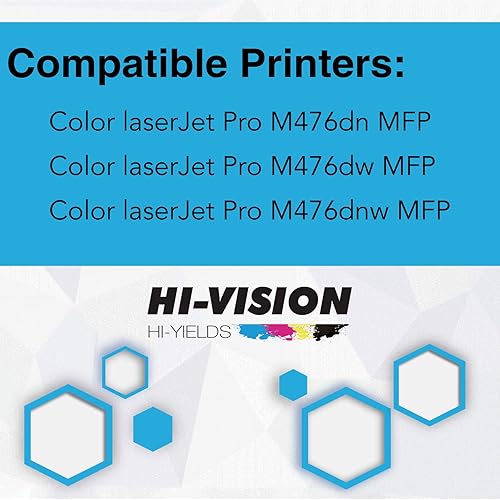 Miniatura 3 de HI-VISION HI-YIELDS Cartucho de tóner de repuesto compatible para HP CF380A (negro, cian, magenta, amarillo, 4 unidades)