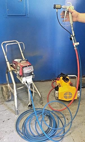 Miniatura 4 de Kit de atomizador de aire de acero inoxidable con pulverizador de textura, pistola no incluida, se adapta a la mayoría de pistolas sin aire