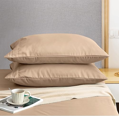 Miniatura 6 de P Pothuiny Fundas de almohada 100 % microfibra, fundas de almohada súper suaves de 20 x 30 pulgadas, juego de 2 fundas de almohada estándar  Queen,