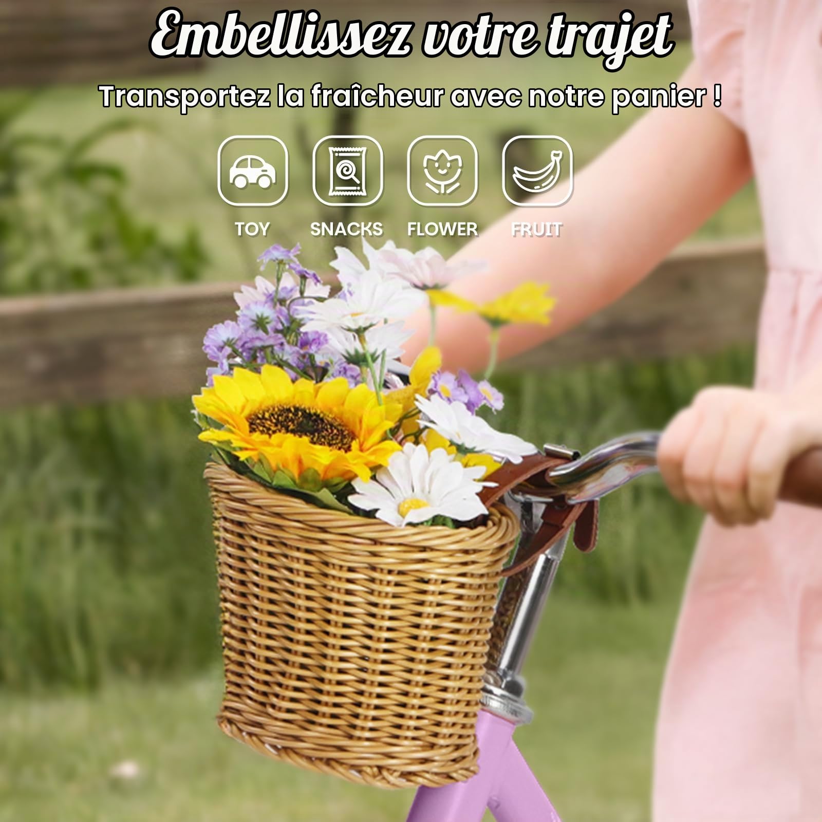 Hello-5ive Vélo d'équilibre pour Enfants de 14 Pouces avec Panier Amovible, vélo d'entraînement réglable en Hauteur avec Cadre en Acier au Carbone et pneus pneumatiques en Caoutchouc
