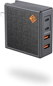 Amazon Com Slimq 100w Usb C 充電器 4 埠pd 轉接器 搭配 Ganfast Tech 支援macbook Pro Air Ipad Pro Iphone 13 12 11 Pro Max Xr Xs X Galaxy Pixeland 筆記型電腦等快速充電 電子
