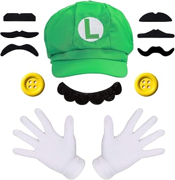 iZoeL Super Luigi Hat Kit incl. Luigi 