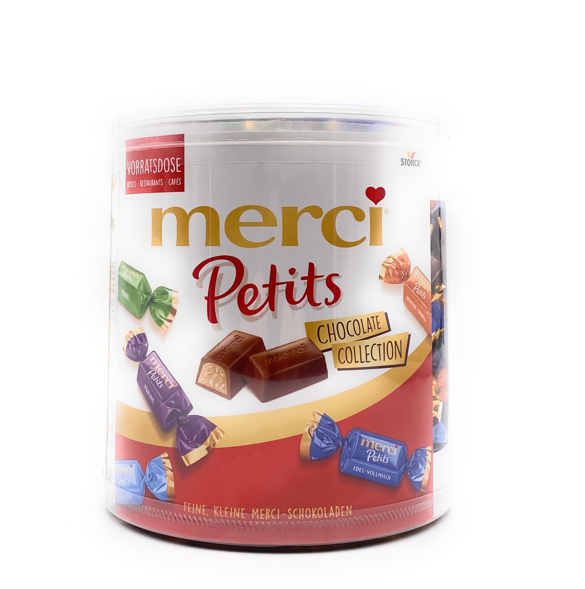 Storck Merci Petits Chocolate Collection, 2 x 1000 g, Round Tins