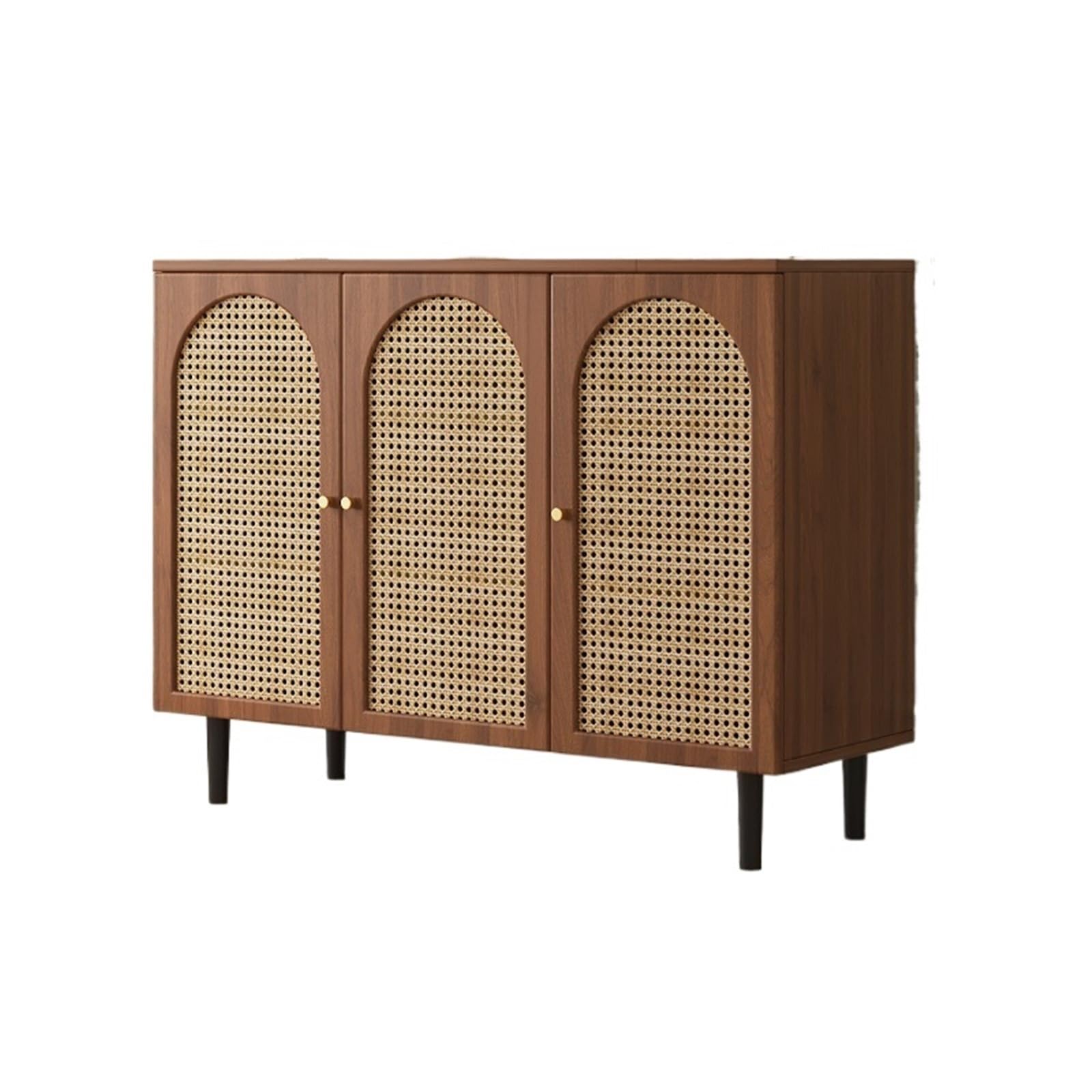 Armadio cucina Sideboard Rattan Storage Three-door Kitchen 120cm stoccaggio