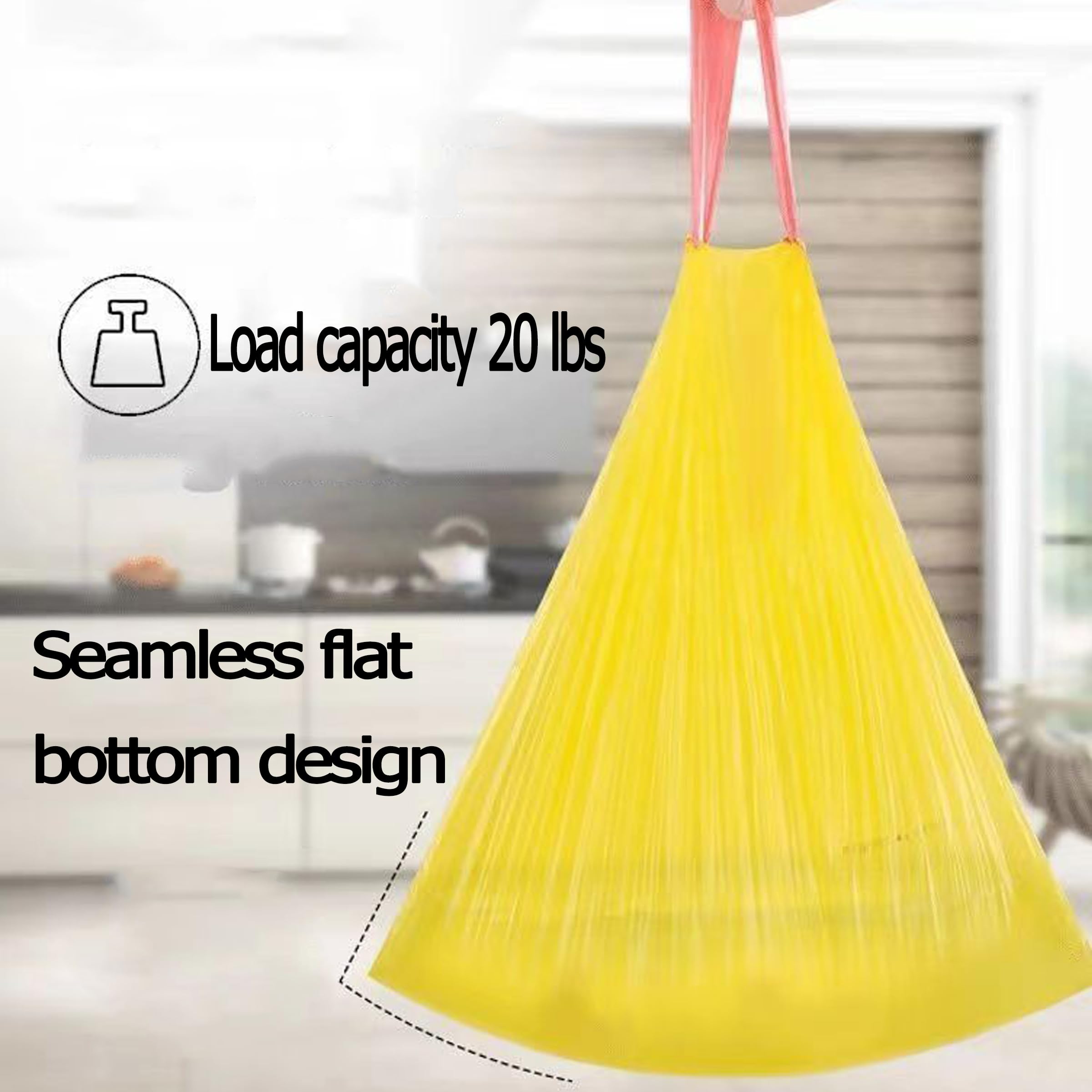 150 bolsas de basura con cordón de 30 litros, bolsas de basura medianas sin olor para bolsas de basura de cocina, bolsas de basura de papel de basura, bolsas de basura