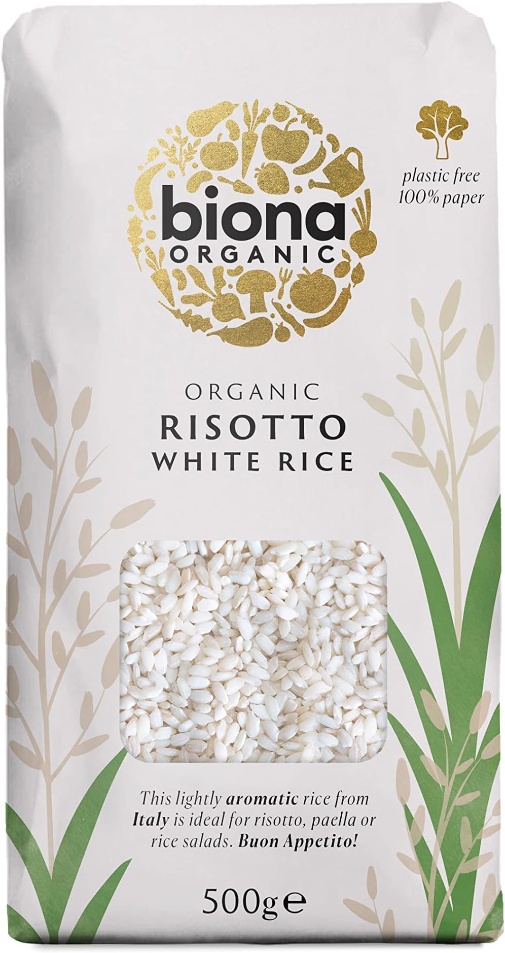 Biona Organic Risotto Rice White, 500g