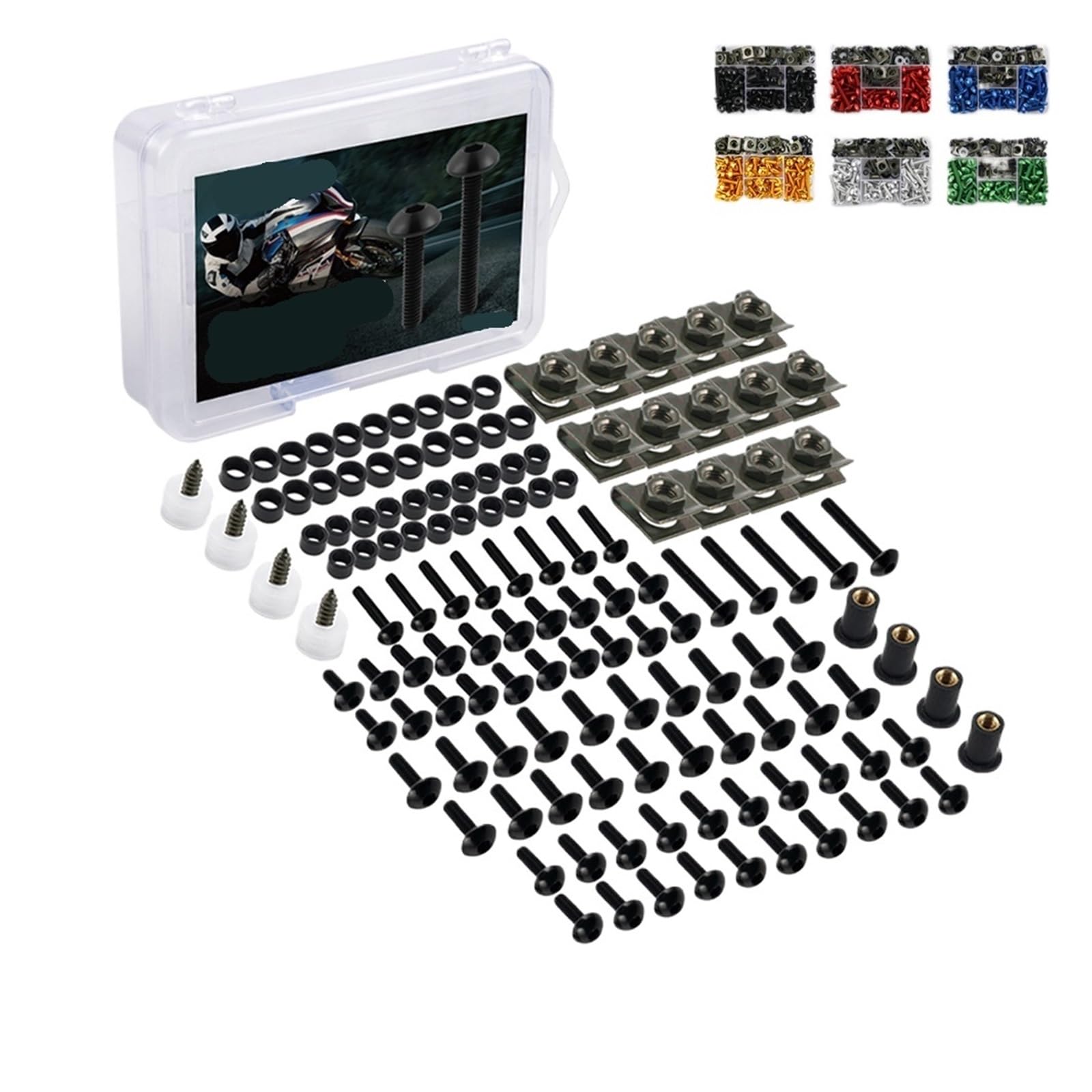 Amazon.co.jp: 177 個 M5 M6 ネジオートバイボルトネジフェアボルト