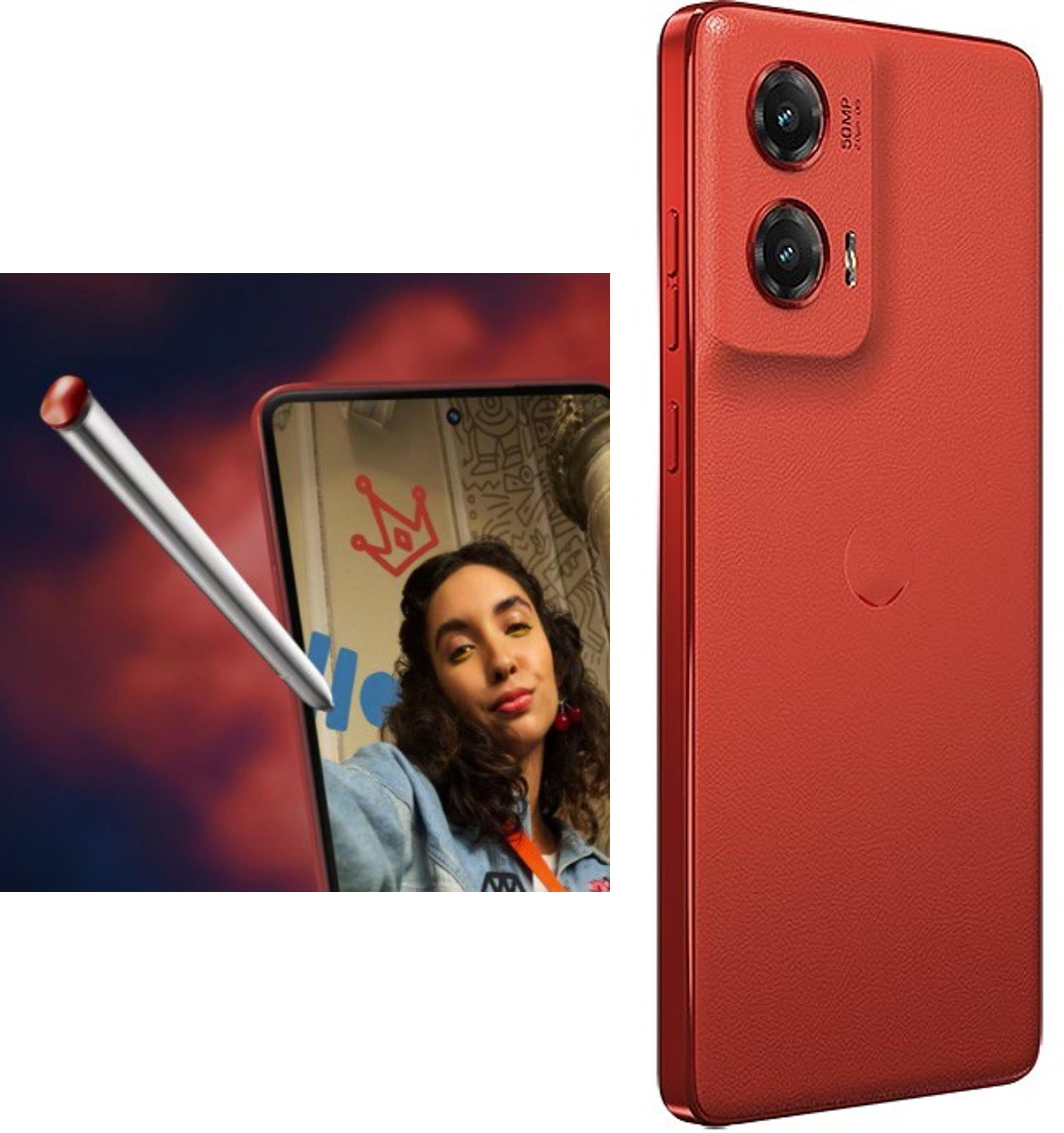 Lápiz capacitivo para Moto G Stylus 5G 2024, repuesto para Motorola 2024 5G, todas las versiones, Touch Parts Stylus S Pen (onda escarlata)